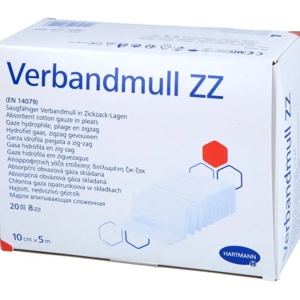VERBANDMULL Hartmann 10 cmx5 m zickzack 1 St