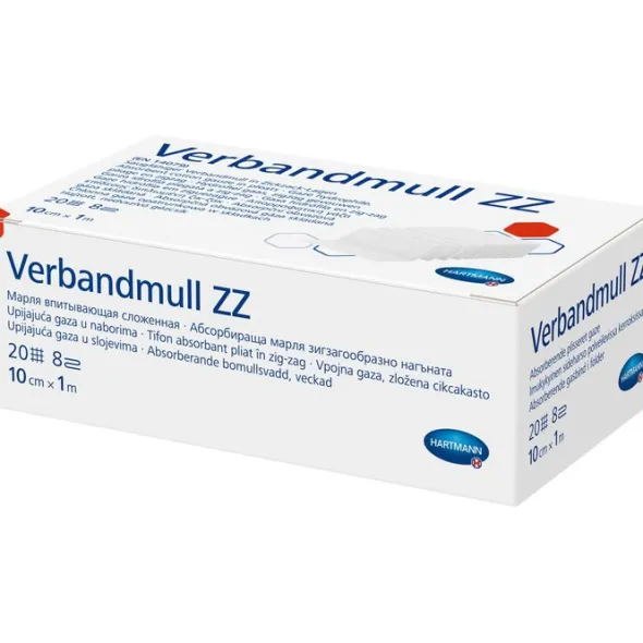 VERBANDMULL Hartmann 10 cmx1 m zickzack 1 St