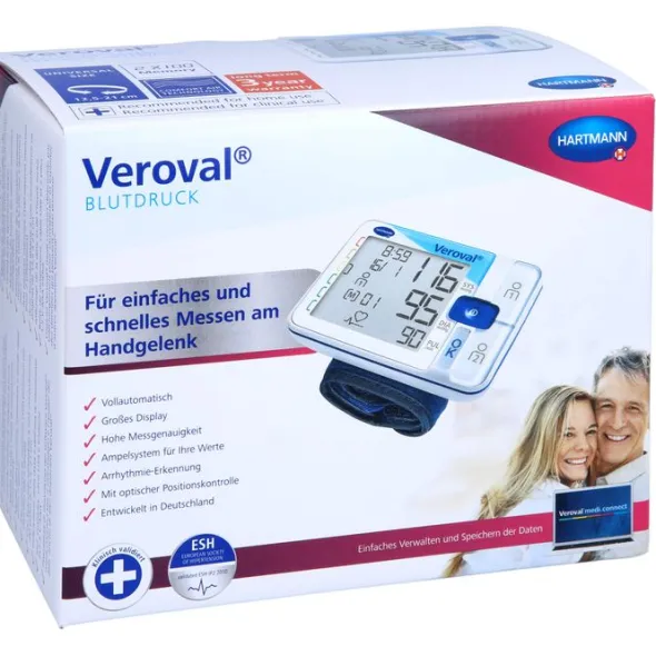 VEROVAL Handgelenk-Blutdruckmessgerät 1 St