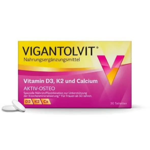 VIGANTOLVIT Vitamin D3 K2 Calcium Filmtabletten 30 St
