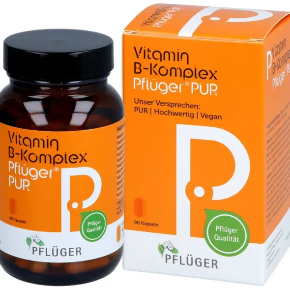 VITAMIN B KOMPLEX Pflüger PUR Kapseln 90 St