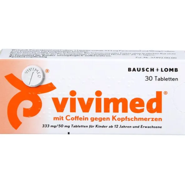VIVIMED mit Coffein gegen Kopfschmerzen Tabletten 30 St