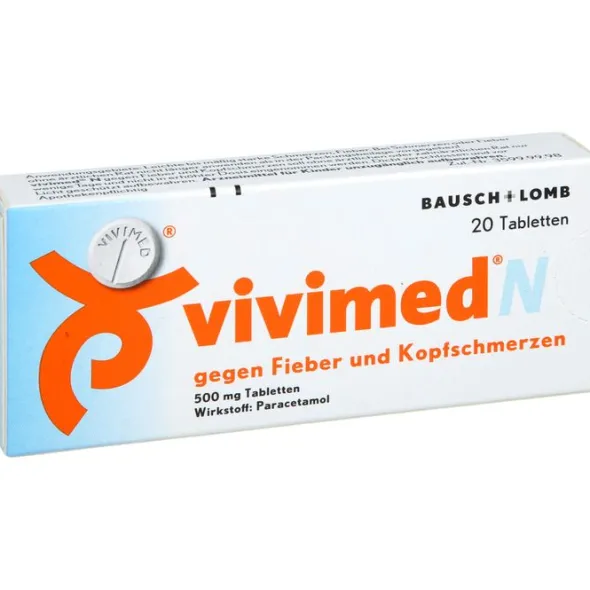 VIVIMED N gegen Fieber und Kopfschmerzen Tabletten 20 St