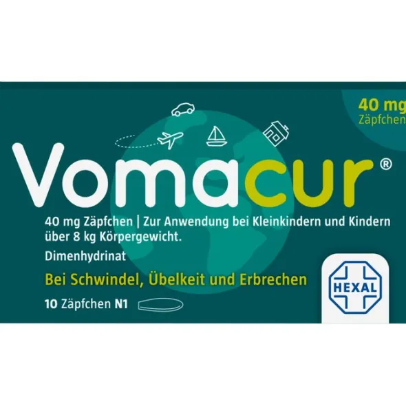 VOMACUR 40 Suppositorien 10 St