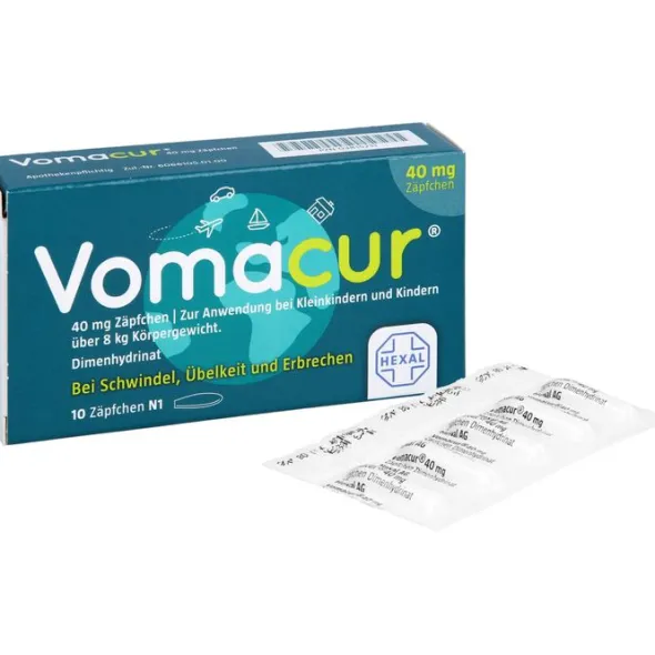 VOMACUR 40 Suppositorien 10 St