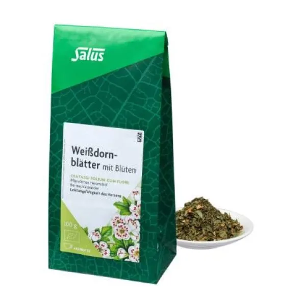 WEISSDORNBLÄTTER m.Blüten Arzneitee Bio Salus 100 g