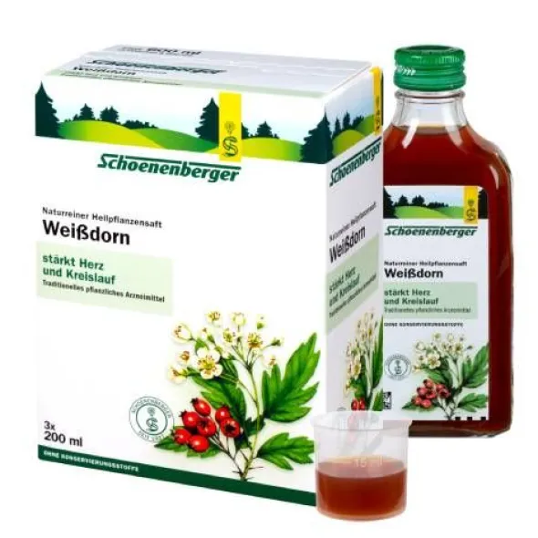 WEISSDORN SAFT Schoenenberger Heilpflanzensäfte 3X200 ml
