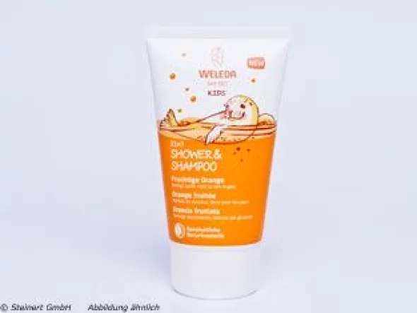 WELEDA Kids 2in1 Shower & Shampoo fruchtige Orange 150 ml