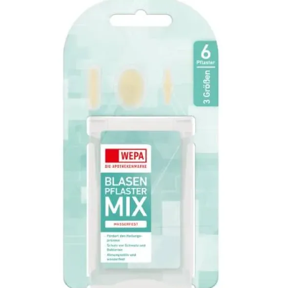 WEPA Blasenpflaster Mix 3 Größen 6 St