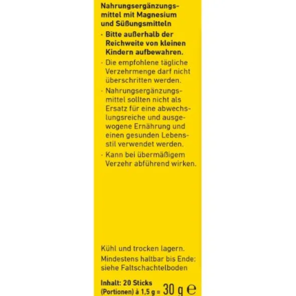 WEPA Magnesium Direkt Sticks 20 St