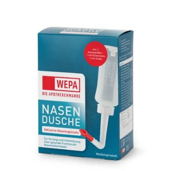 WEPA Nasendusche mit 10x2,95 g Nasenspülsalz 1 P