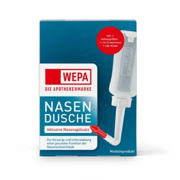 WEPA Nasendusche mit 10x2,95 g Nasenspülsalz 1 P