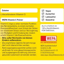 WEPA Vitamin C Pulver Dose 100 g