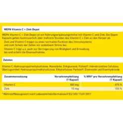 WEPA Vitamin C+Zink Kapseln 60 St