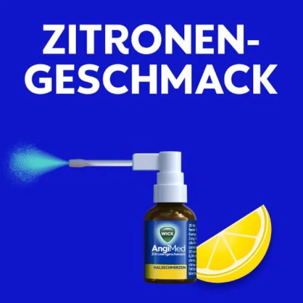 WICK AngiMed Zitronengeschm.2mg/ml+0,5mg/ml Spr. 30 ml