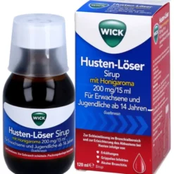 WICK Husten-Löser Sirup mit Honigaroma 200mg/15ml 120 ml