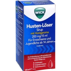 WICK Husten-Löser Sirup mit Honigaroma 200mg/15ml 120 ml