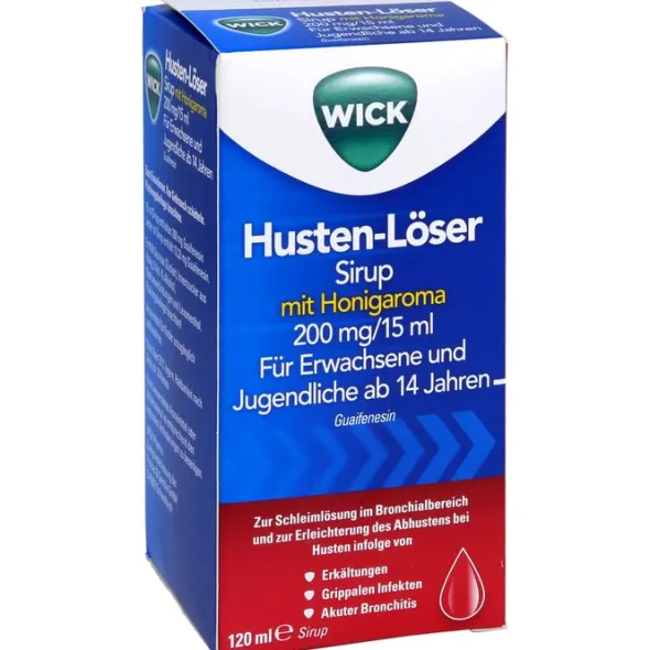 WICK Husten-Löser Sirup mit Honigaroma 200mg/15ml 120 ml