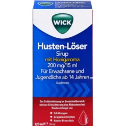 WICK Husten-Löser Sirup mit Honigaroma 200mg/15ml 120 ml