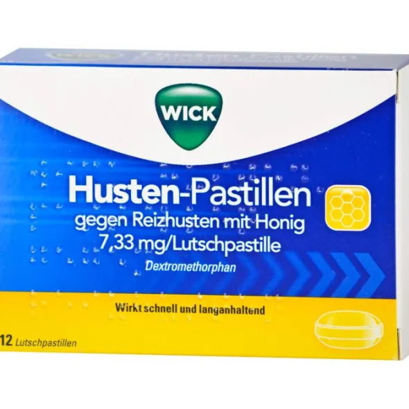 WICK Husten Pastillen gg.Reizhusten m.Honig 12 St